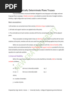 Analysis of Statically Determinate Trusses