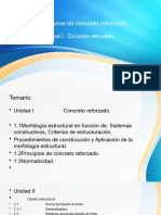 Estructuras de Concreto Reforzado Unidad 1 y 2