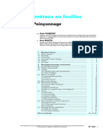 Travail Des Métaux en Feuilles: Découpage. Poinçonnage