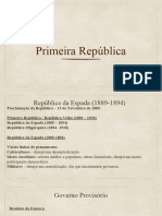 Conflitos No Campo e Nas Cidades Durante A Primeira República - P. REPÚBLICA