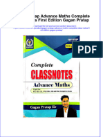 Full Ebook of Gagan Pratap Advance Maths Complete Class Notes First Edition Gagan Pratap Online PDF All Chapter