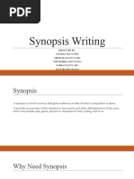 Synopsis Writing