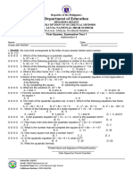 Grade 9 1st Quarterly Summative Test