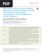 HIIT Vs MICT in Patients With Coronary Artery Disease - A Meta-Analysis of Physiological and Clinical Parameters