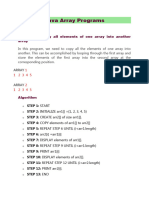 Program To Copy All Elements of One Array Into Another Array