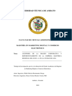 Auditoria de La Imagen Corporativa y Reposicionamiento de La Empresa Electrica Regional Del Su en Loja