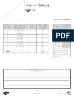 AQA Trilogy Unit 4.4 Bioenergetics