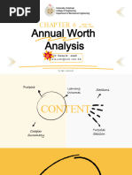 Annual Worth Analysis: Dr. Saraa Al - Asadi Salasadi@uob - Edu.bh