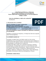 Guia de Actividades y Rúbrica de Evaluación - Fase 6 - Socialización