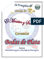 Ceremonia de Celebración de Bodas de Plata