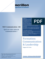 Tester Votre Style de Communication Version Emerillon