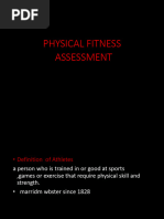 Physical Fitness Assessment