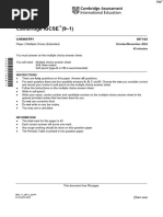 November 2022 (9-1) (v2) QP - Paper 2 CAIE Chemistry IGCSE