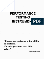 Performance Testing Instrument