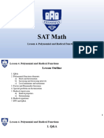 Lesson 4. Polynomial and Radical Functions