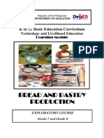 K To 12 Tle Curriculum Guide For Bread and Pastry Production