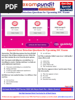 Expected Error Detection Questions For Upcoming SSC Exams