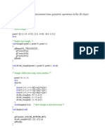 Pgm2 - Basic Geometric Operations On The 2D Object