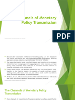 Channels of Monetary Policy Transmission