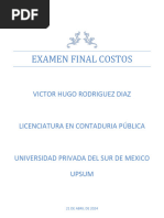 Examen Final Costos Hugo