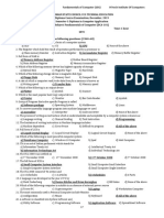 QUESTION BANK FOR DCA I SEM Fundamentals of Computer (101) Hi-Tech Institute of Computers