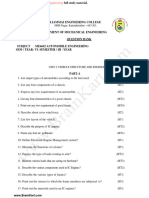 055 - ME8091, ME6602 Automobile Engineering - Question Bank 3