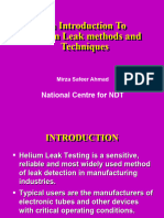 Helium Leak Testing