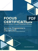 FOCUS CERTIFICATION Brochure