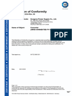 EMC-Certificate-of-conformity Sungrow 1ph SG2.0-6.0RS-S Solar-Inverter AFCI 600Vdc 20210608 ENG