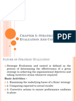 Chapter 5 - Strategic Evaluation and Control B