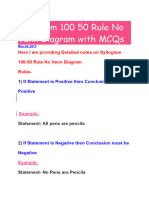 Syllogism 100 50 Rule No Venn Diagram With MCQs