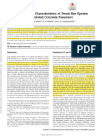 Load Transfer Characteristics of Dowel Bar System