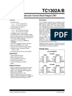 TC1302A/B: Low Quiescent Current Dual Output LDO