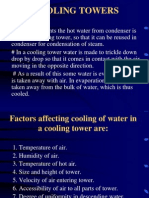 Cooling Towers: Definition: # in Power Plants The Hot Water From Condenser Is