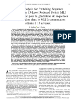 Logical Analysis For Switching Sequence Generation in 15-Level Reduced Switch MLI