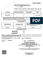 Surat Ukur Internasional (1969) : International Tonnage Certificate (1969)