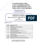 Mathematical Literacy P2 Sep 2022 (Eng) Marking Guideline