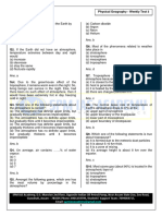 (AnsKey) Physical Geography Weekly Test - 3 (Climatology and Oceanography)