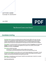 On-Line Case: Example For Distribution