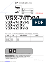 Pioneer VSX-72 & 74 (2005) Provisional SM