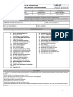 Modelo de Registro de Treinamento - NR 10 - Trabalho Com Eletricidade