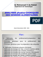 Analyses Chimiques Des Produits Alimentaires GBI