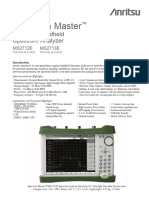 Anritsu MS2712E Spectrum Master - Spectrum Master MS2712E Technical Data Sheet