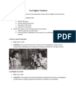 Civil Rights Timeline