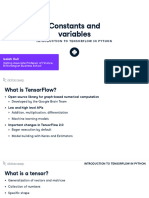 Introduction To TensorFlow in Python