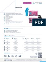 Fichas Guantes Nitrilo Medicos de Examen Protexion-Medica