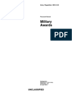 Military Awards: Unclassified