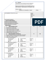 Resultados de Ficha Diagnóstica-Tutoría