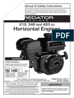 PREDATOR 212 346 and 420 CC Horizontal Engines User Manual