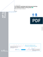 Development of Physics Worksheet With Discovery Learning-STEM To Improve Student Problem Solving Skills